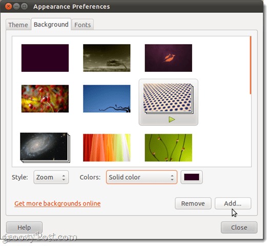 anpassa skrivbordet i Ubuntu