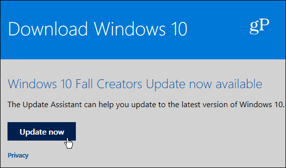 3 Uppdateringsassistent Windows 10