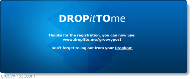 dela dropbox-uppladdningsadress