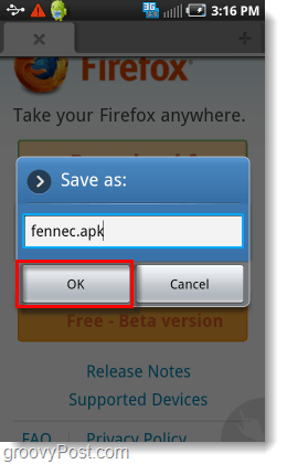 fennec.apk firefox beta 4 android installerare