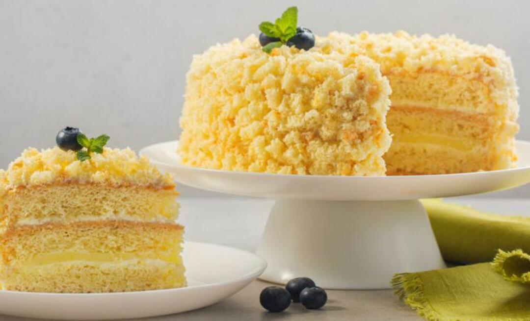 Hur man gör torta mimosa MasterChef torta mimosa recept! Italiensk tårta torta mimosa