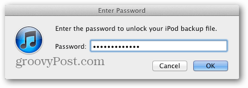 återställa lösenord