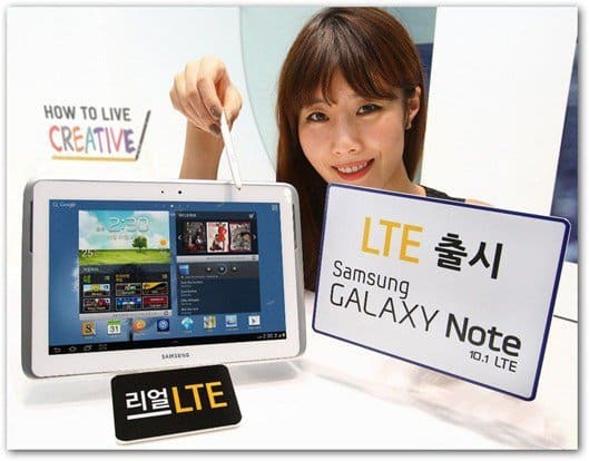 Samsung Galaxy Note 10.1 får LTE-version, endast i Korea