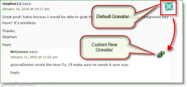 Få din egen Groovy Kommentar Avatar / Gravatars