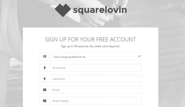 Registrera dig för ett gratis Squarelovin-konto.