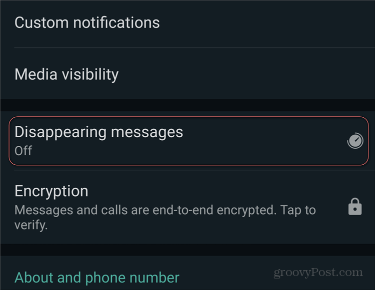 WhatsApp försvinnande meddelanden på
