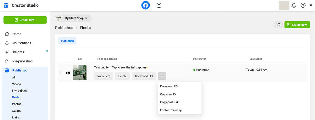 how-to-make-schedule-publish-facebook-reels-creator-studio-schedule-desktop-button-pre-published-tab-my-plant-shop-step-14