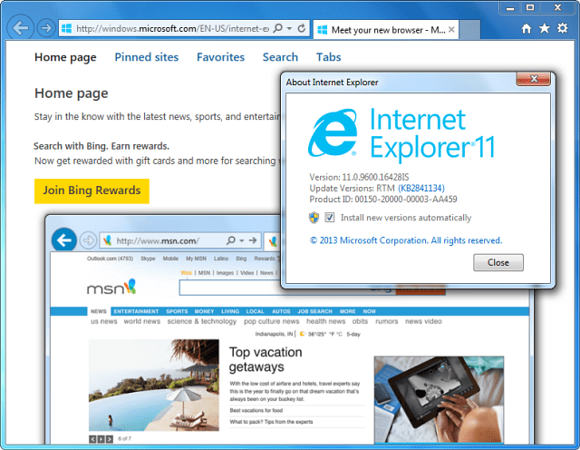 Internet Explorer 11 är nu tillgängligt för Windows 7
