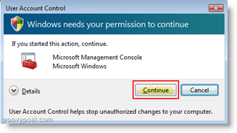 Ställ in användarkontos beteende för användarkontokontroll (UAC) Windows Vista
