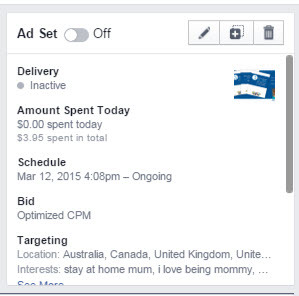 facebook ads manager redigera annonsuppsättning