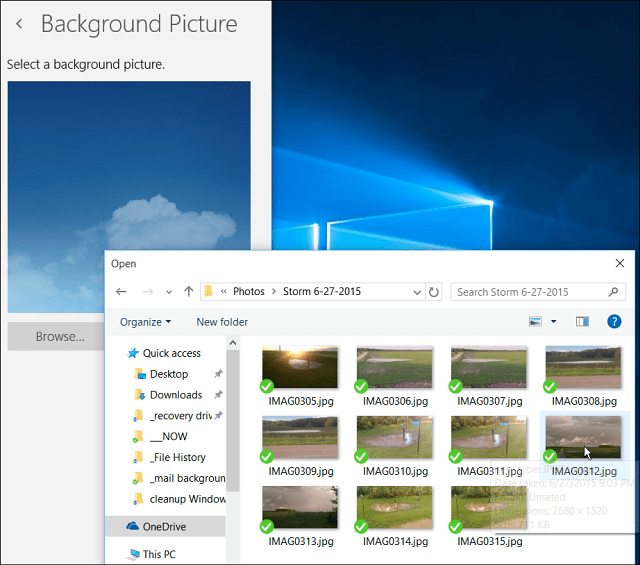 Ändra Windows 10 Mail Bakgrundsbild eller Gör det tomt