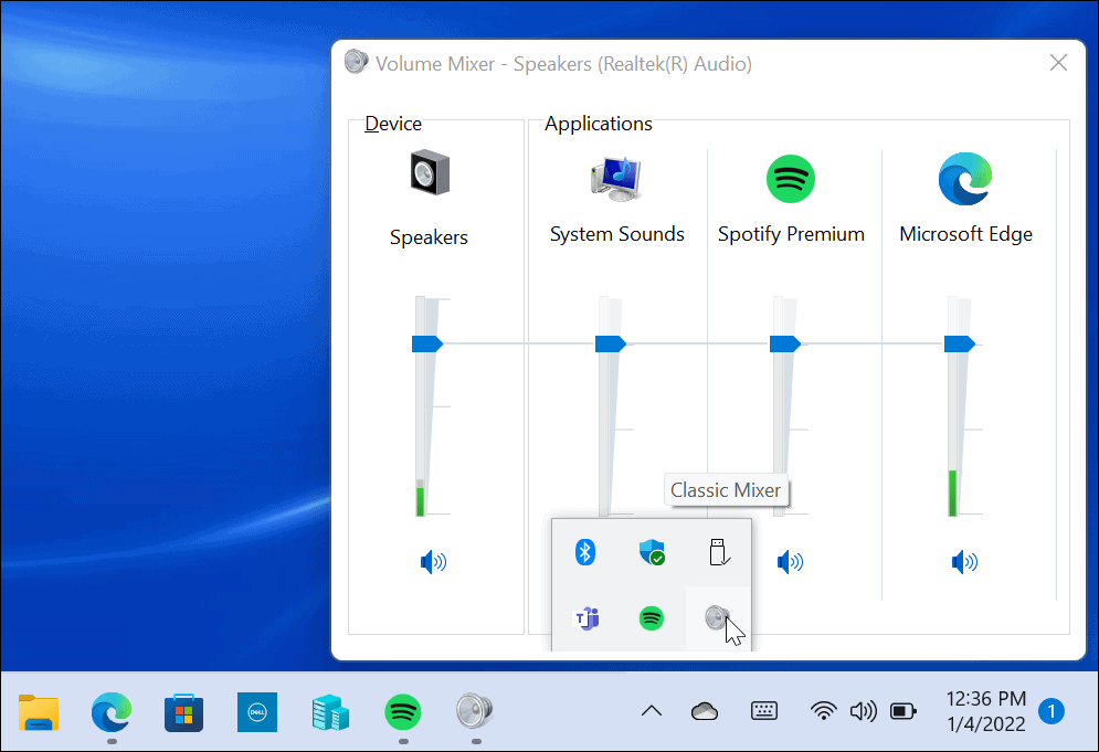 Återställ Classic Volume Mixer i Windows 11
