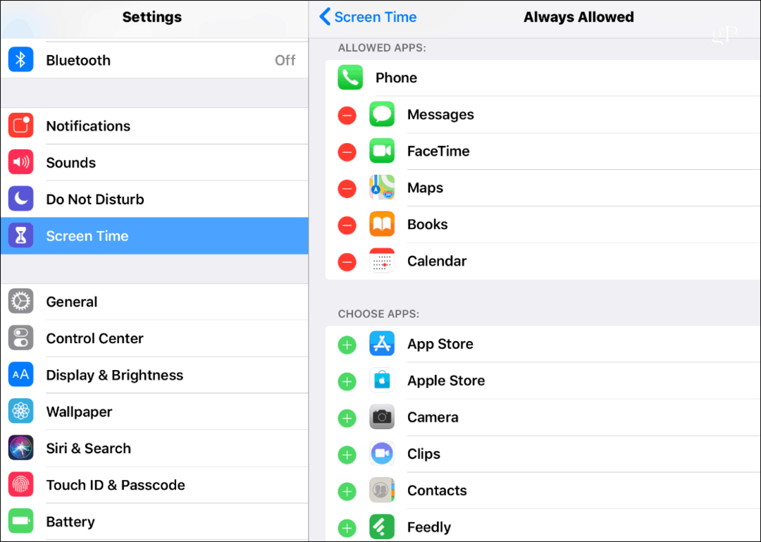Hantera föräldrakontroll med skärmtid på iOS 12 för iPhone och iPad
