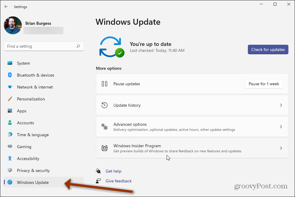 Inställningar Windows 11 Windows Update