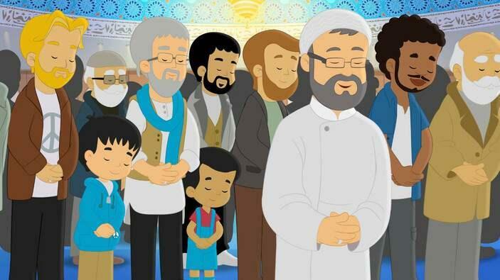 Scener från det första avsnittet av Ramadan Moon-animationen