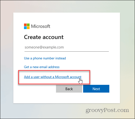 användare utan Microsoft -konto