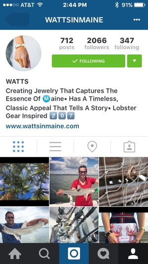 instagram profil varumärkesexempel