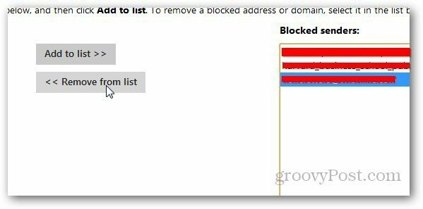 Outlook Blocked List 5