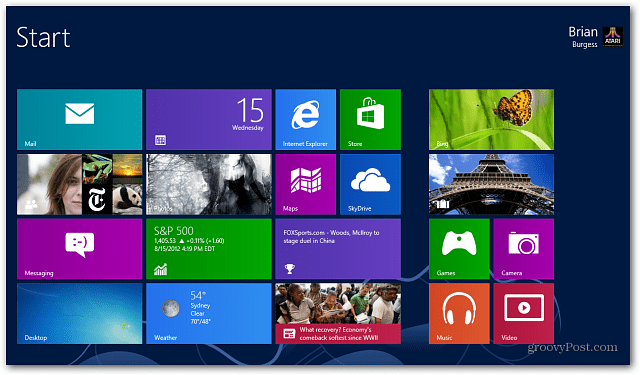 Windows 8 Live Tiles Startskärm
