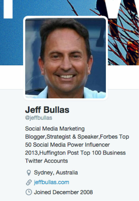 Jeff Bullas Twitter bio
