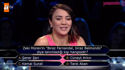 Sabriye Şengül satte ett märke på Vem vill bli miljonär