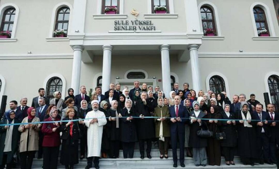 Servicebyggnaden Şule Yüksel Şenler Foundation öppnade under ledning av president Erdoğan