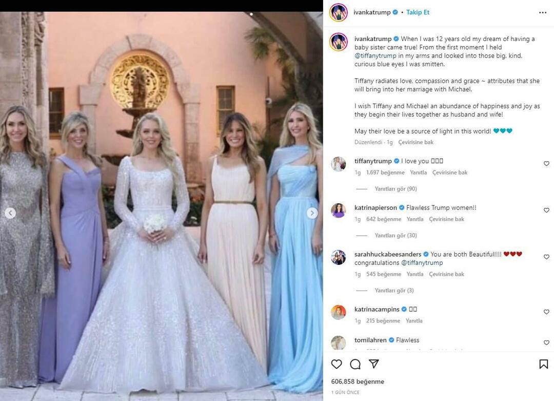 Ivanka Trumps halvsyster gifter sig
