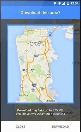 Hur man använder nya uppdaterade Google Offline-kartor på Android