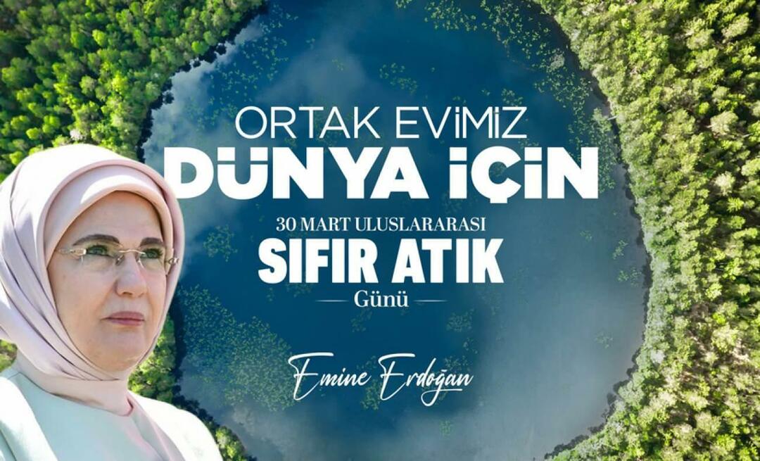 30 mars World Zero Waste Day firades för första gången i alla världens länder! Med Turkiets initiativ