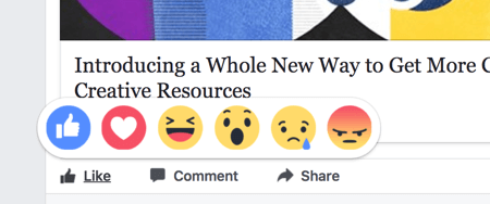 Facebook-reaktioner påverkar din innehållsrankning något mer än gillanden.