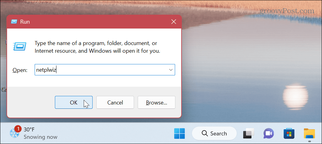 Ta bort ett användarkonto i Windows 11