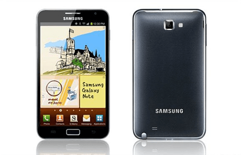 Samsung Galaxy Note på AT&T den 19 februari