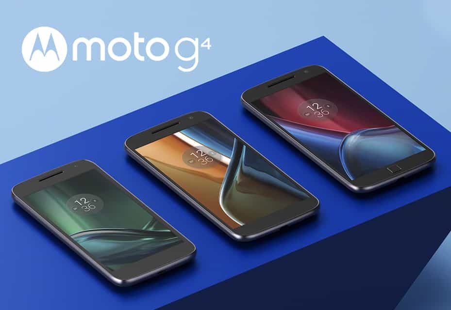 Motorola tillkännager tre nya Moto G4-smarttelefoner