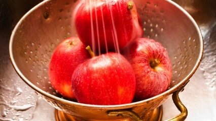 Bör äpplen tvättas och konsumeras?