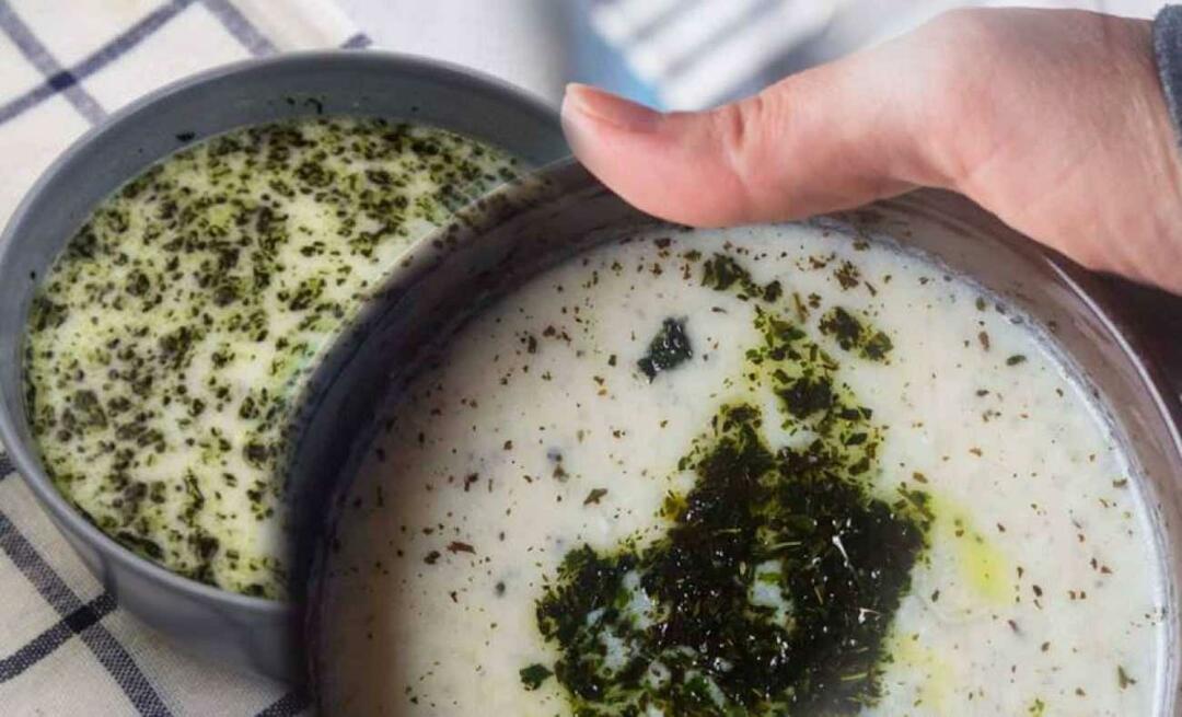 Hur gör man spenatsoppa med yoghurt? Recept på spenatsoppa med yoghurt som kommer att överraska dina grannar