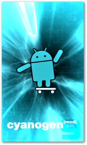 cyanogen mod flash-skärm