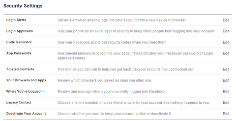 Facebook-säkerhet