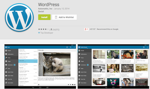 wordpress-appen