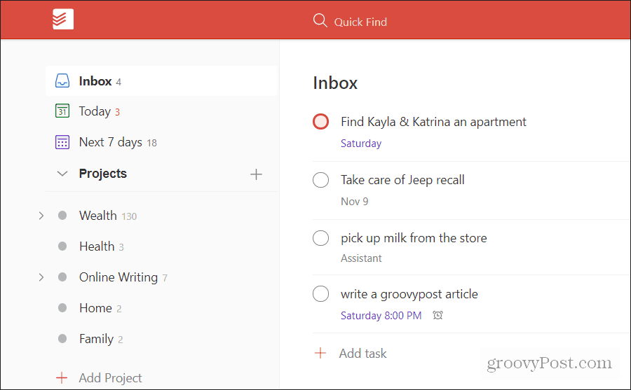 todoist-projekt