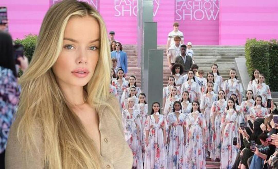 Den världsberömda modellen Frida Aasen, som kommer att synas på pallen i Antalya, bröt inte traditionen! 