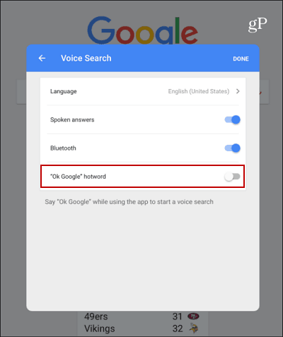 iOS-Voice-Search-inställning