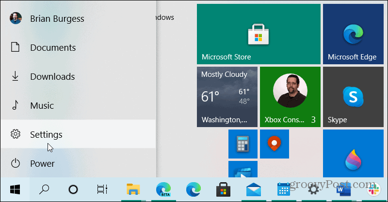 Inställningar Windows 10