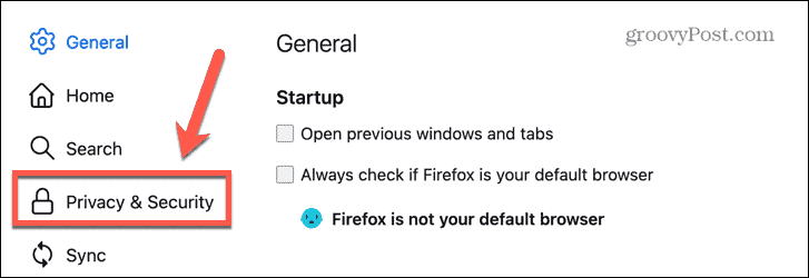 firefox sekretessinställningar