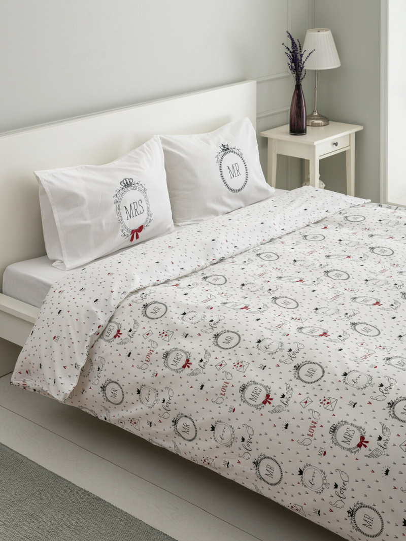 De mest eleganta sängkläderna ger modeller för mors dag