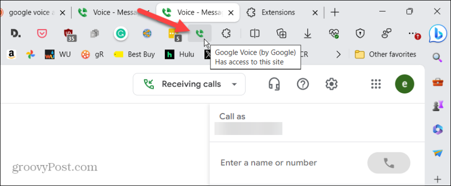 google voice extension chrome microsoft edge