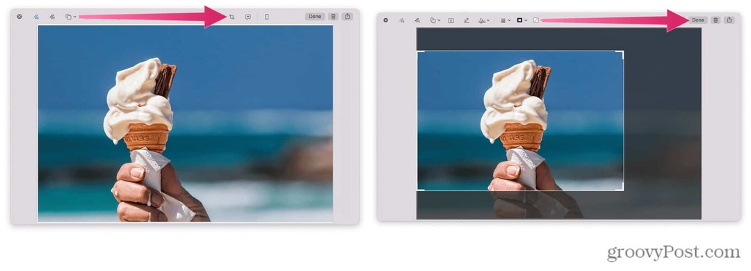 Hur man beskär en skärmdump på Mac