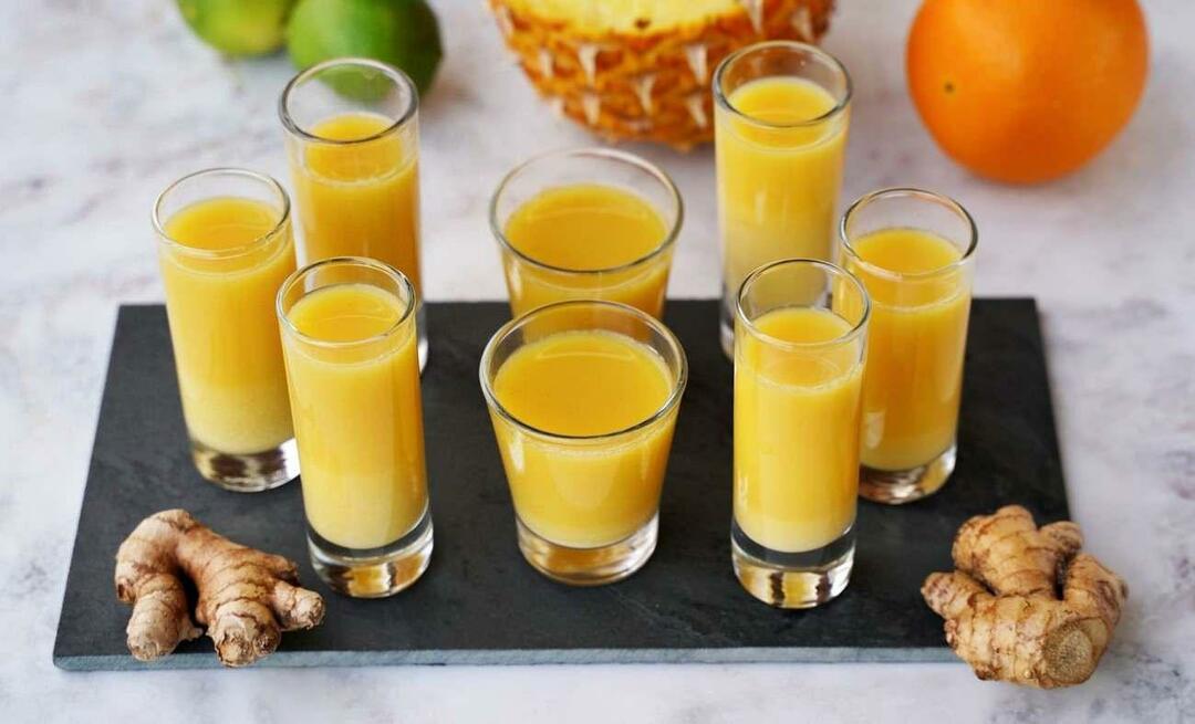 Recept för hälsosamma shots som förskönar huden! Vad är Ginger Shot och hur görs det?