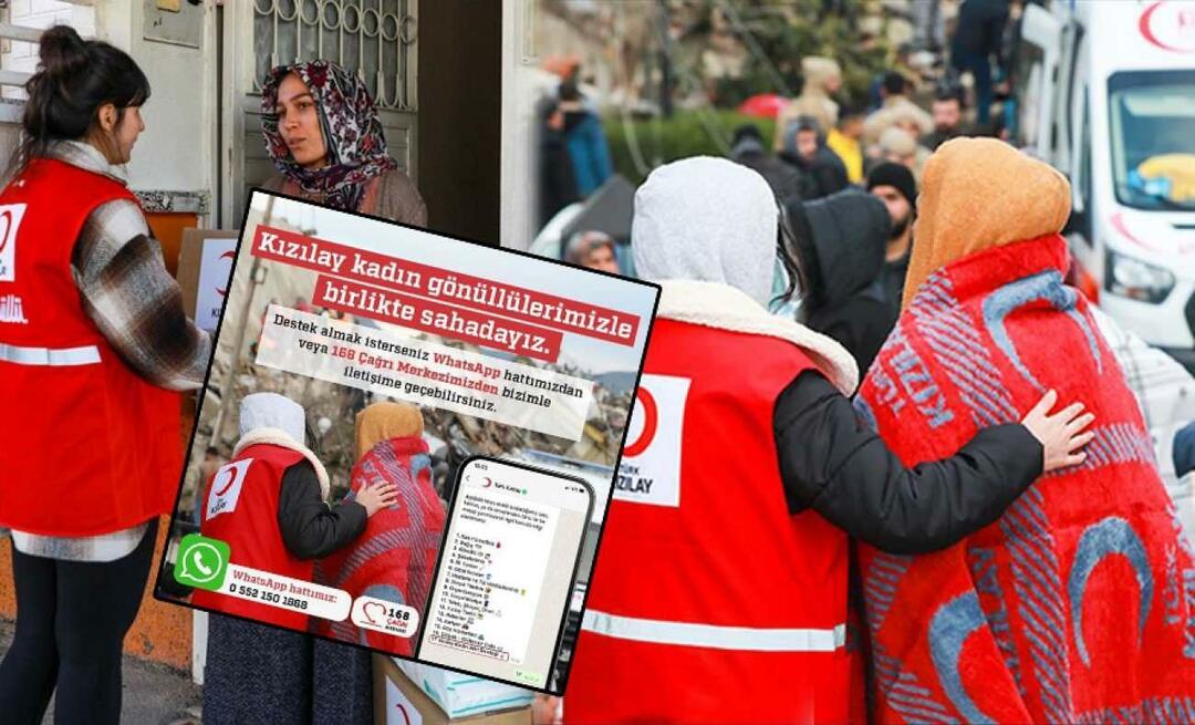 Ett nytt genombrott från den turkiska Röda halvmånen: Etablerade en speciell WhatsApp-linje för jordbävningsoffer