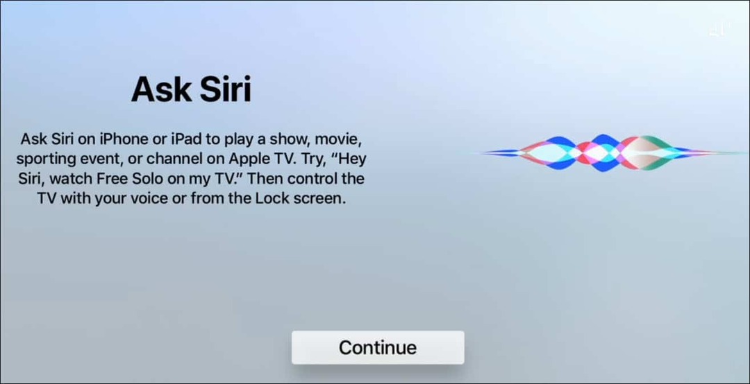 Fråga Siri Apple TV