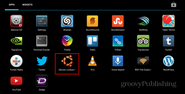 Ubuntu Lockscreen-ikonen